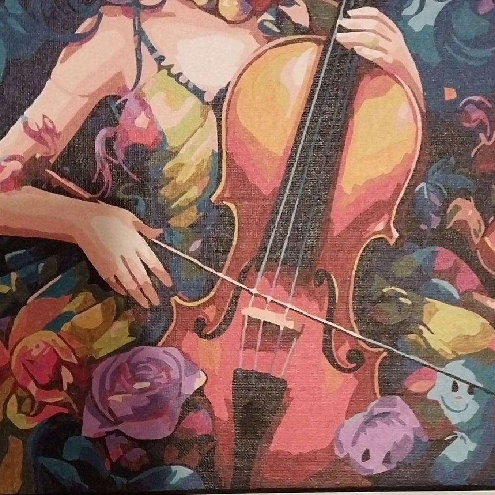 Colorful Violinist Art Print - Picture 3 of 4